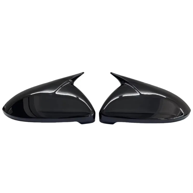 Carcasas Retrovisor Estilo Batman para Audi A3 / Golf MK7 / Seat León MK3 (Negro Brillo)