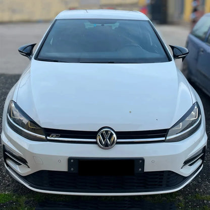 Carcasas de Retrovisor para Volkswagen Golf MK7 7.5 GTI R GTD (Negro Brillo / Fibra de Carbono)