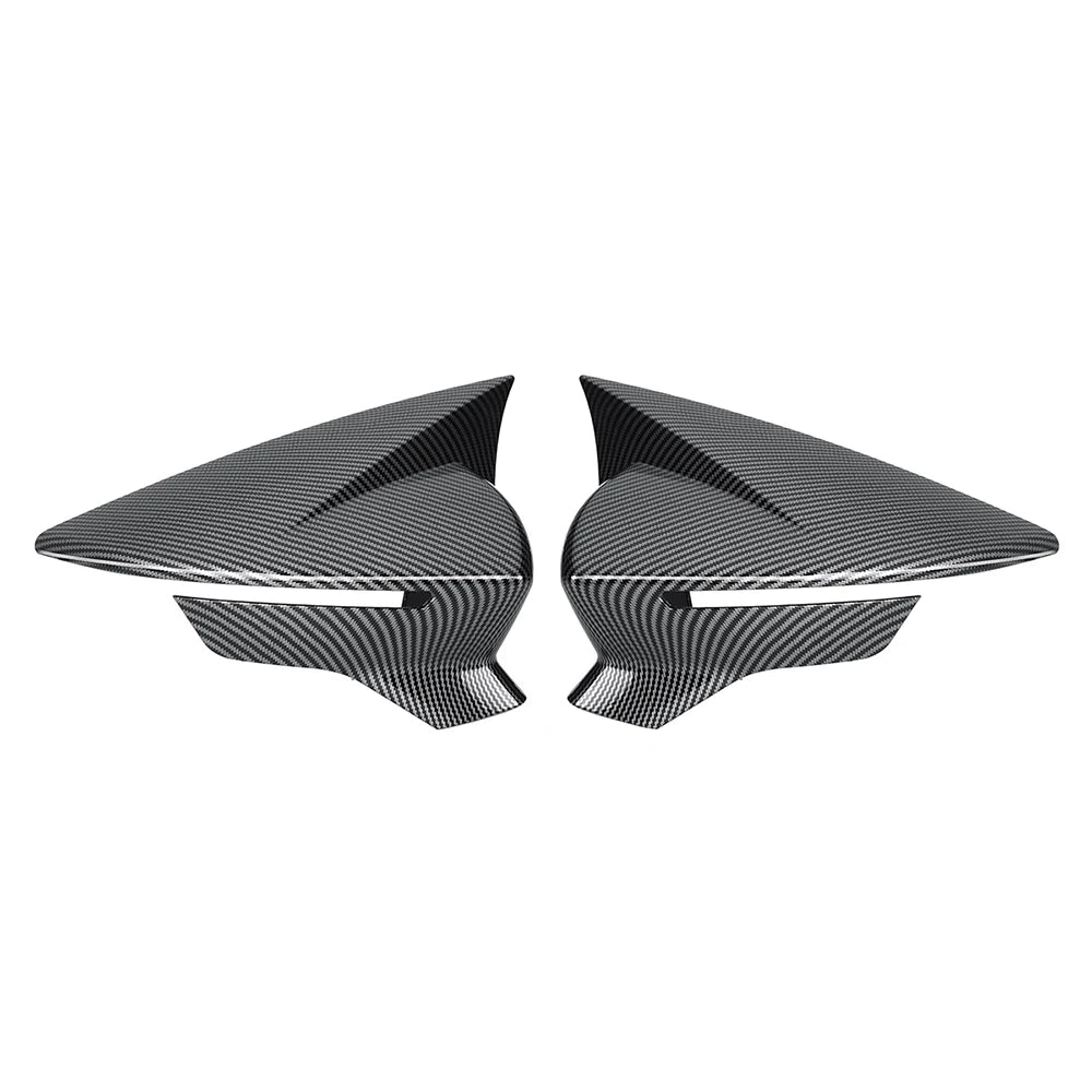 Carcasas de Retrovisor para Seat León MK3 Ibiza MK5 2017-2020 (Negro Brillo / Fibra de Carbono)