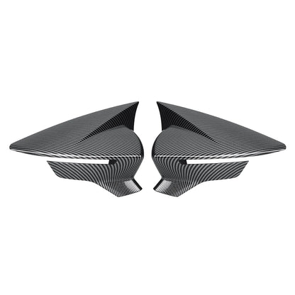 Carcasas de Retrovisor para Seat León MK3 Ibiza MK5 2017-2020 (Negro Brillo / Fibra de Carbono)