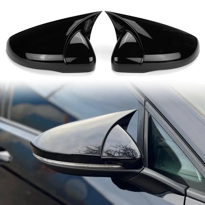 Carcasas de Retrovisor para Volkswagen Golf MK7 7.5 GTI R GTD (Negro Brillo / Fibra de Carbono)