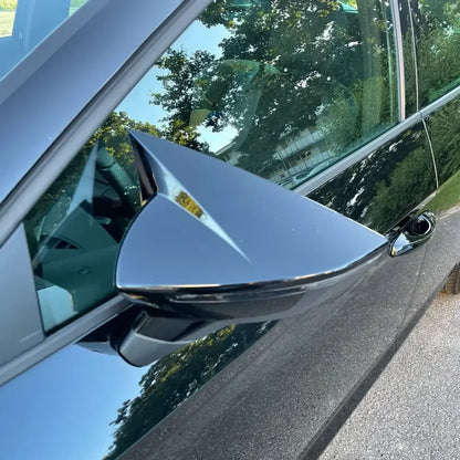 Carcasas de Retrovisor para Seat León MK3 Ibiza MK5 2017-2020 (Negro Brillo / Fibra de Carbono)