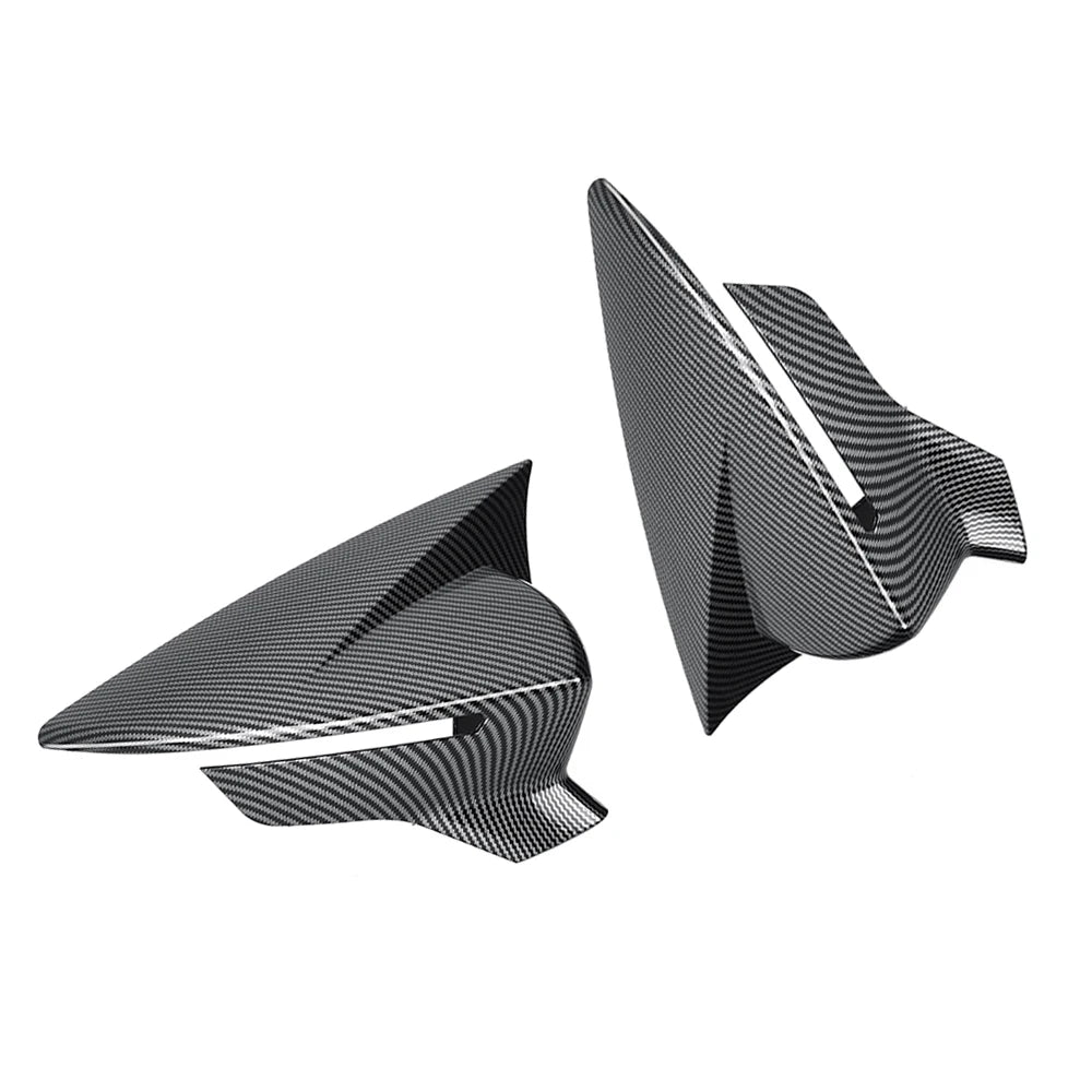 Carcasas de Retrovisor para Seat León MK3 Ibiza MK5 2017-2020 (Negro Brillo / Fibra de Carbono)