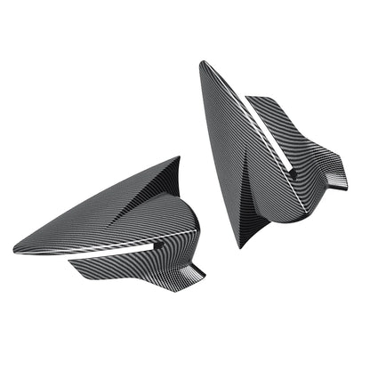 Carcasas de Retrovisor para Seat León MK3 Ibiza MK5 2017-2020 (Negro Brillo / Fibra de Carbono)