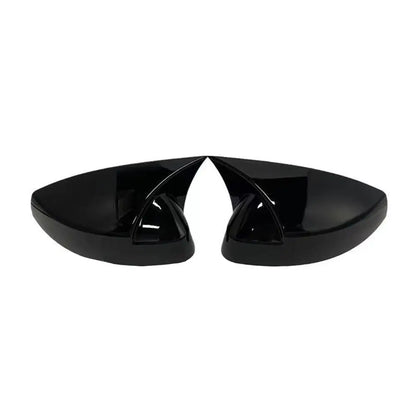 Carcasas Retrovisor Estilo Batman para Audi A3 / Golf MK7 / Seat León MK3 (Negro Brillo)