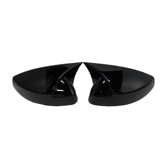 Carcasas Retrovisor Estilo Batman para Audi A3 / Golf MK7 / Seat León MK3 (Negro Brillo)