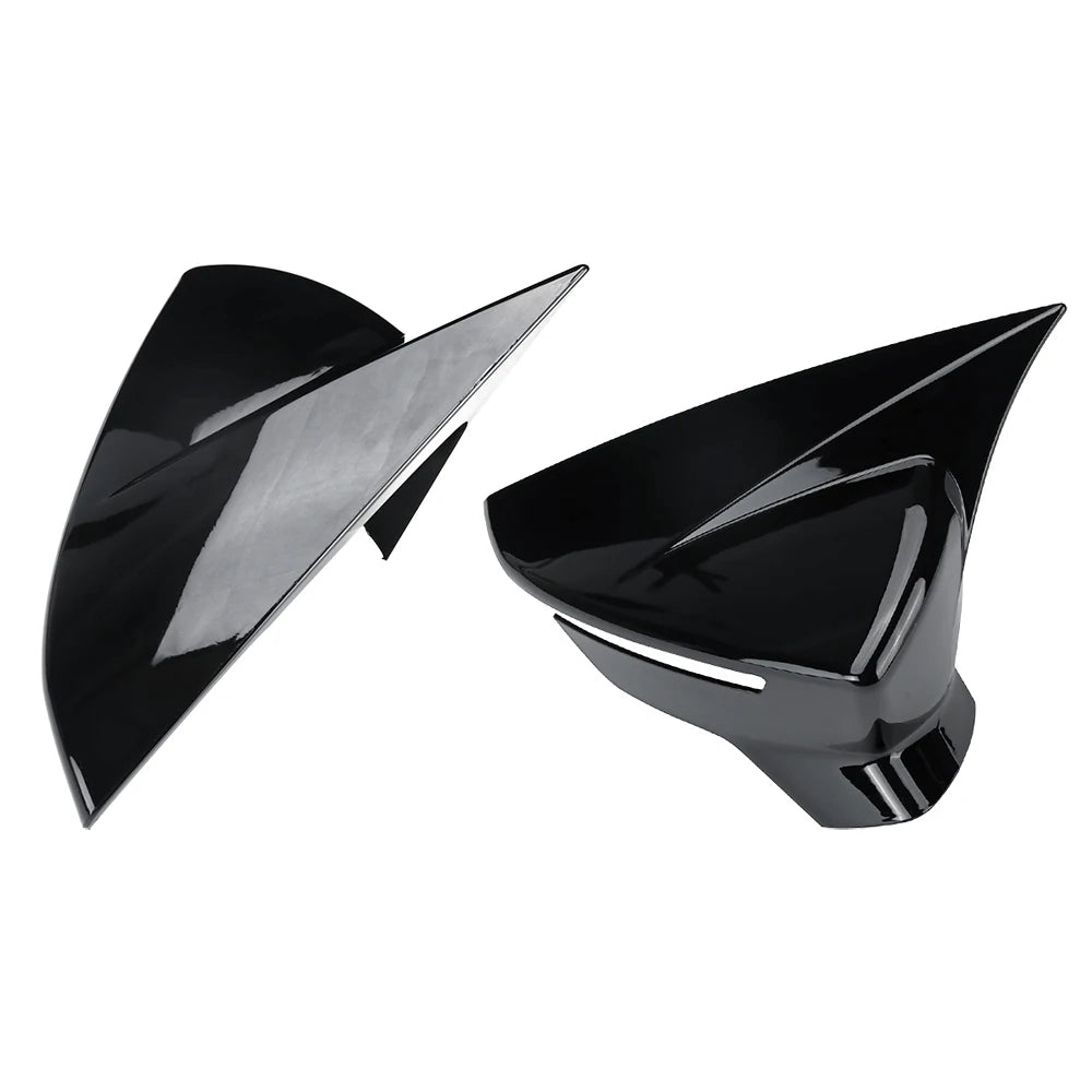 Carcasas de Retrovisor para Seat León MK3 Ibiza MK5 2017-2020 (Negro Brillo / Fibra de Carbono)