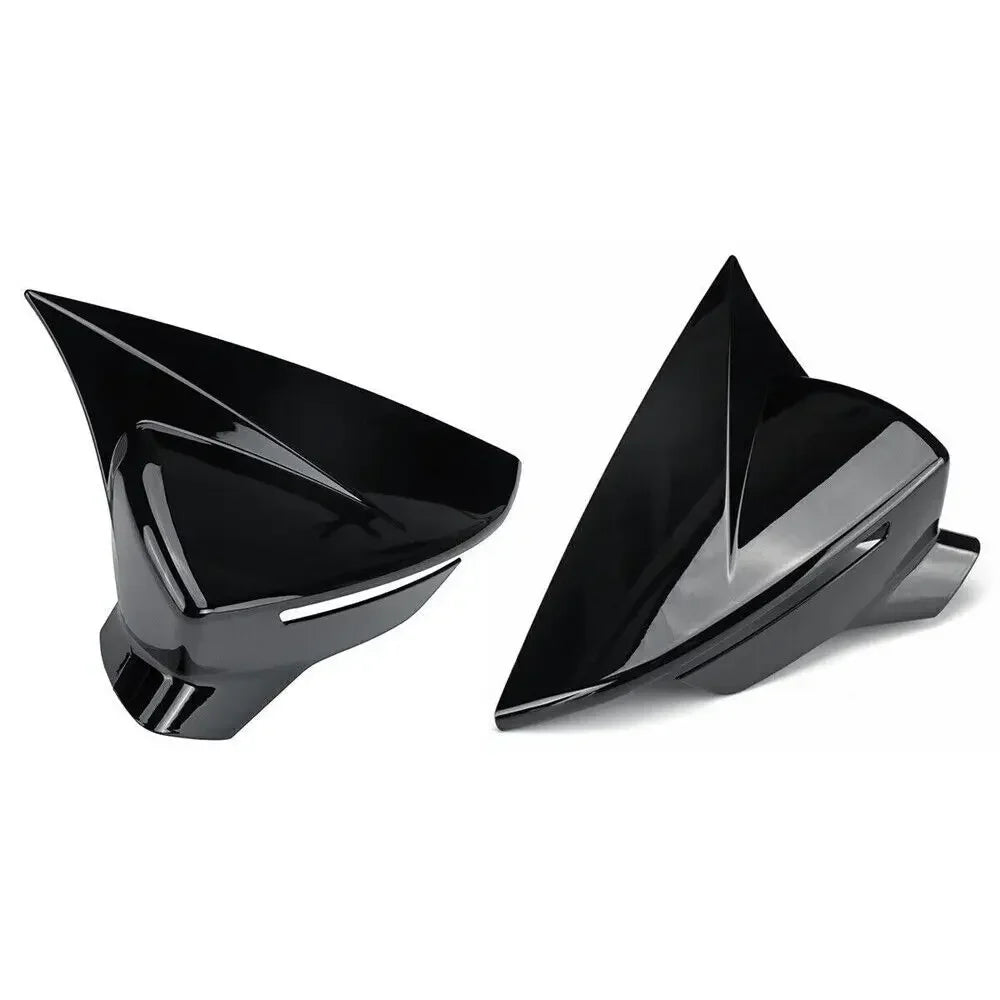 Carcasas Retrovisor Estilo Batman para Audi A3 / Golf MK7 / Seat León MK3 (Negro Brillo)